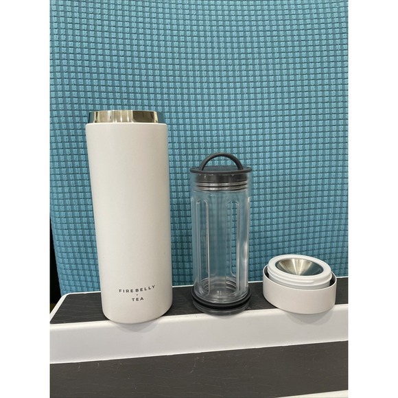 FireBelly tea Other - FireBelly Tea Infuser Tumbler In White Stop Infusion Travel Mug Tea Press
